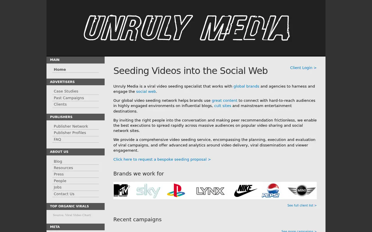 unrulymedia.com in 2008