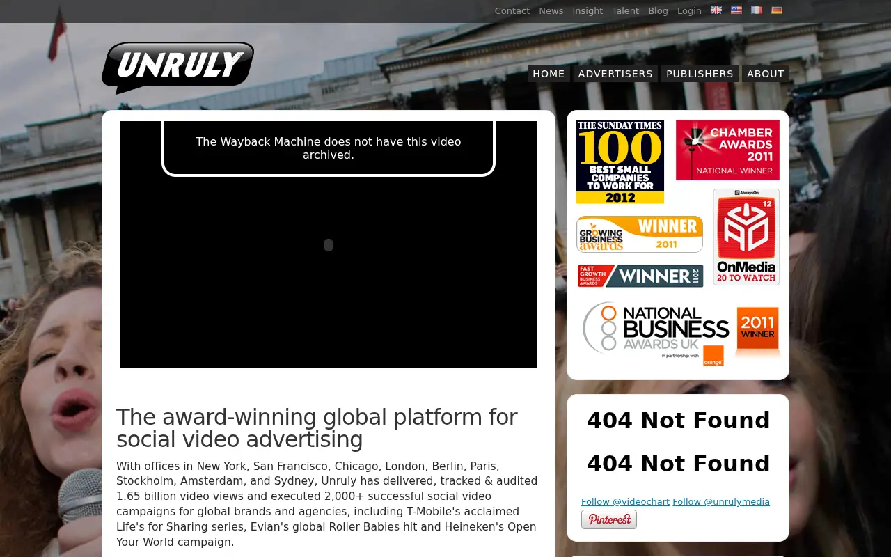 unrulymedia.com in 2012