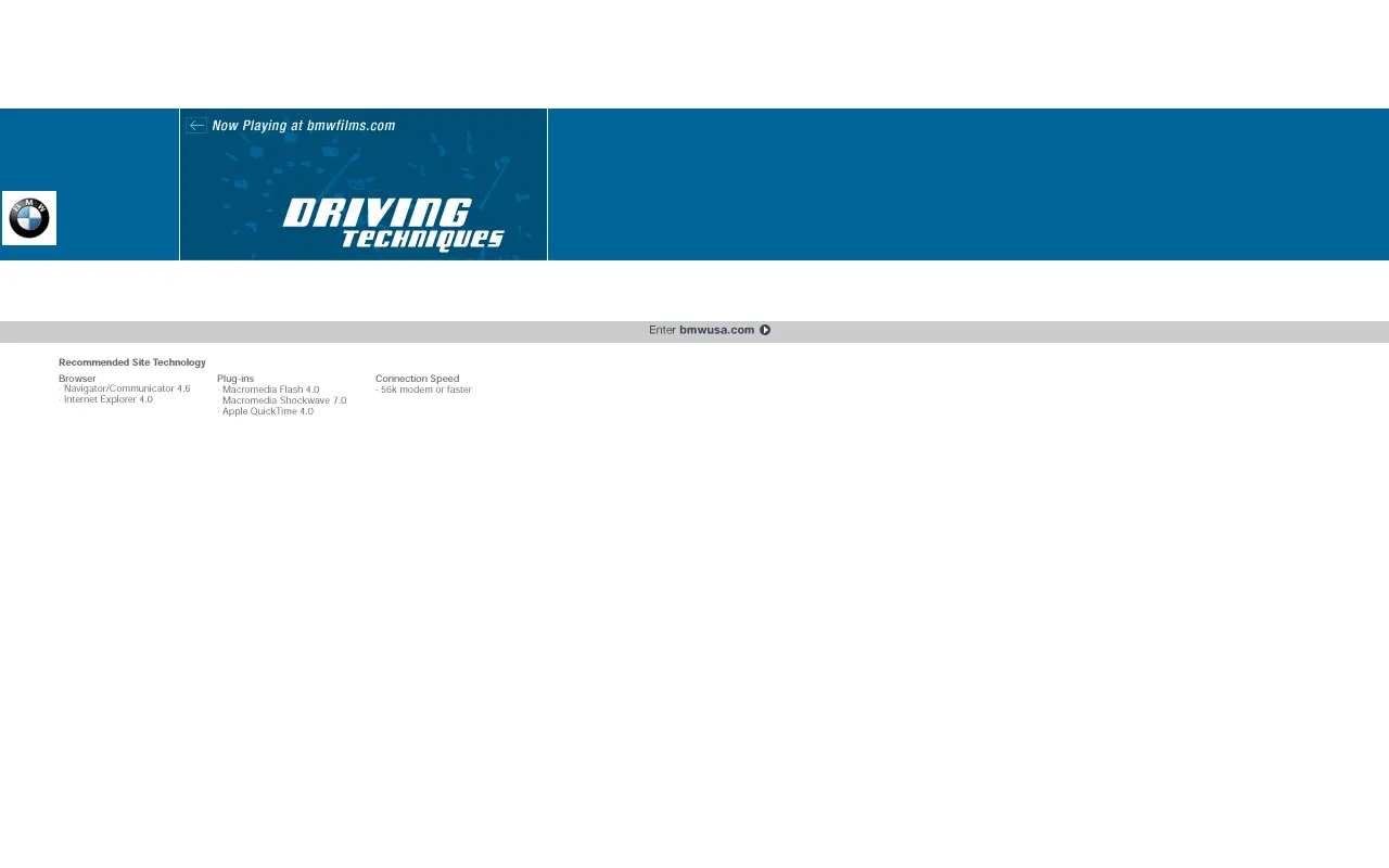 bmwusa.com in 2001