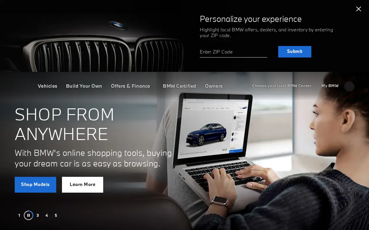 bmwusa.com in 2020