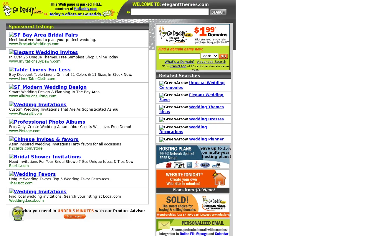 elegantthemes.com in 2008