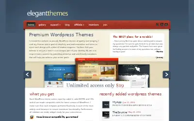 elegantthemes.com in 2010