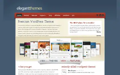 elegantthemes.com in 2011