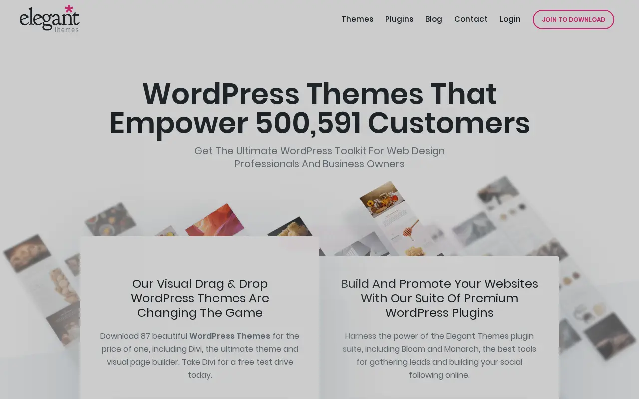 elegantthemes.com in 2018