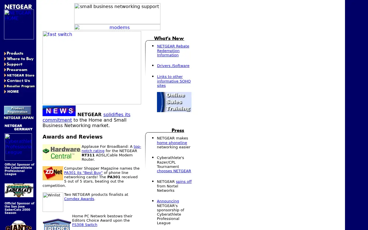 netgear.com in 2000