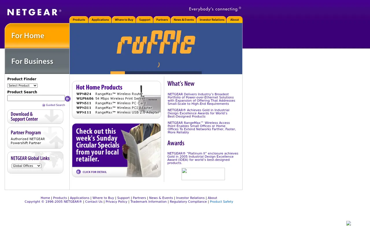netgear.com in 2005