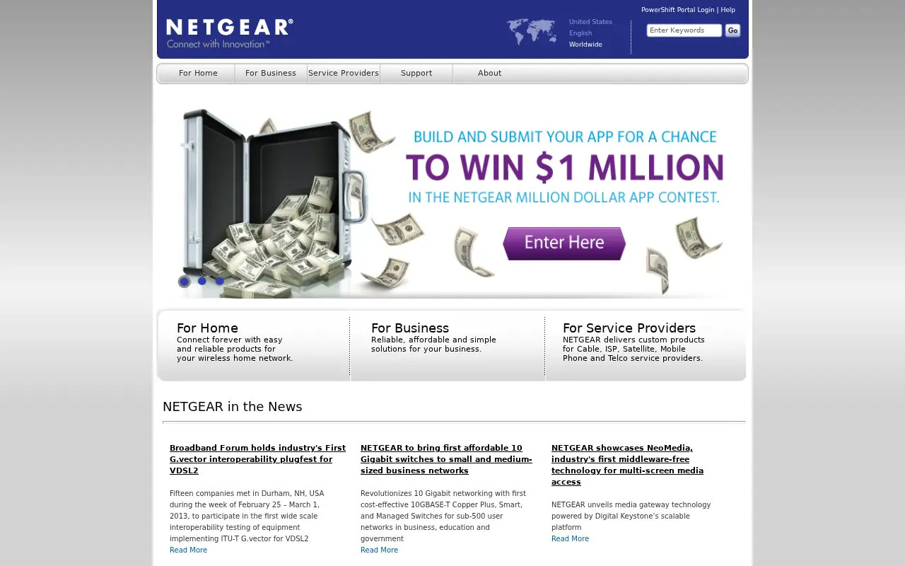 netgear.com in 2013