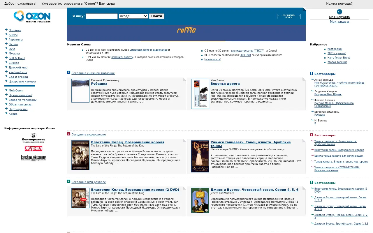ozone.ru in 2004