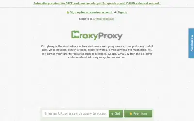 croxyproxy.com in 2019