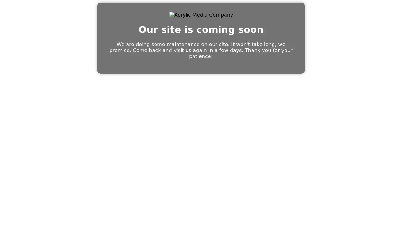 acrylicmedia.com in 2023
