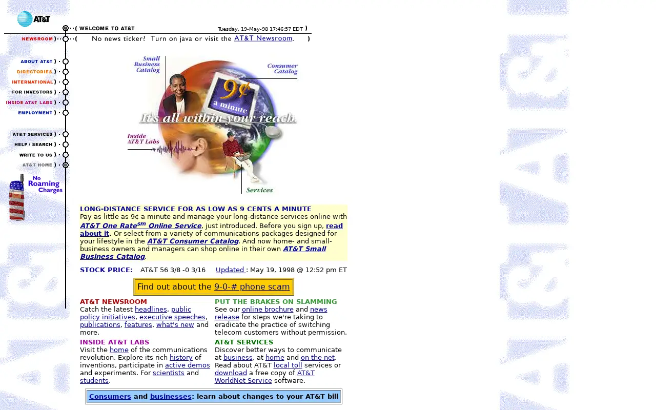 att.com in 1998