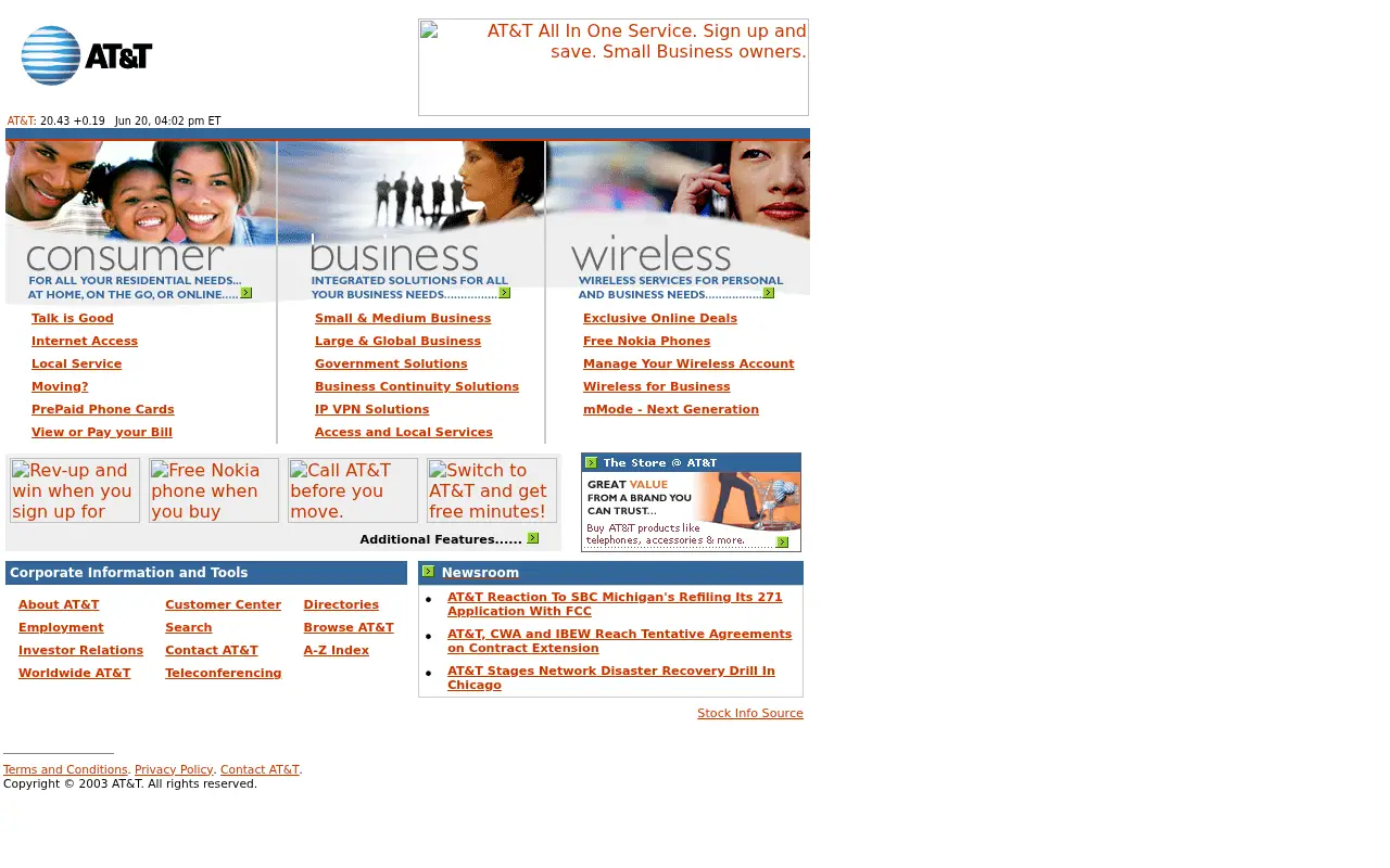 att.com in 2003