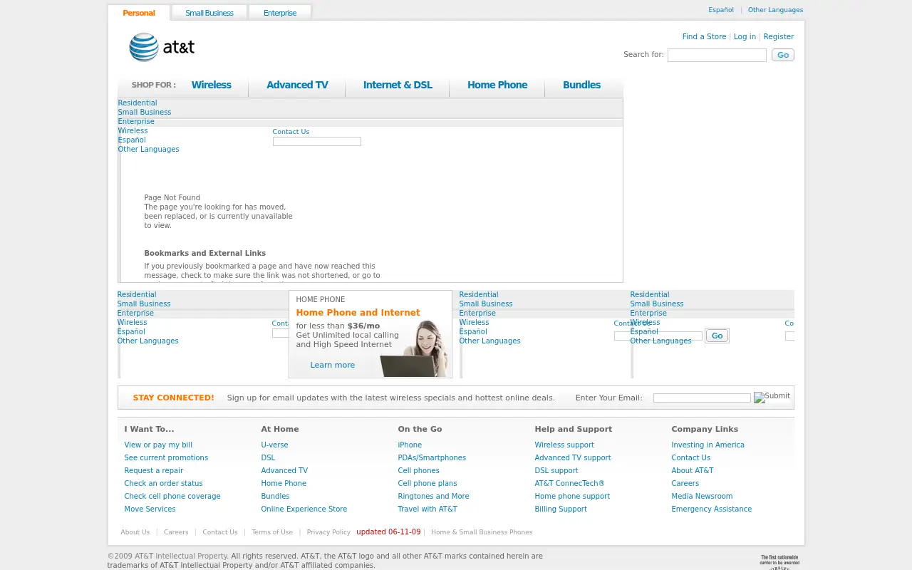 att.com in 2009