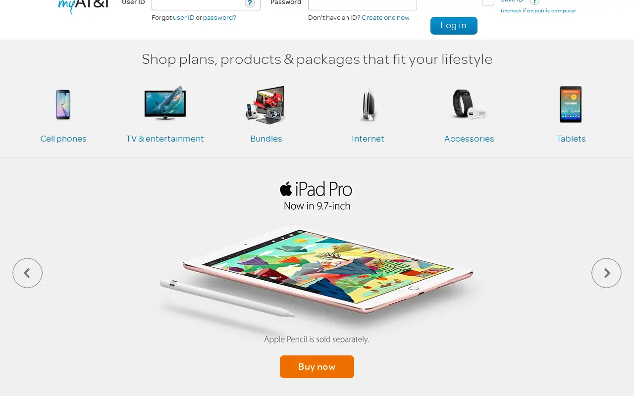 att.com in 2016