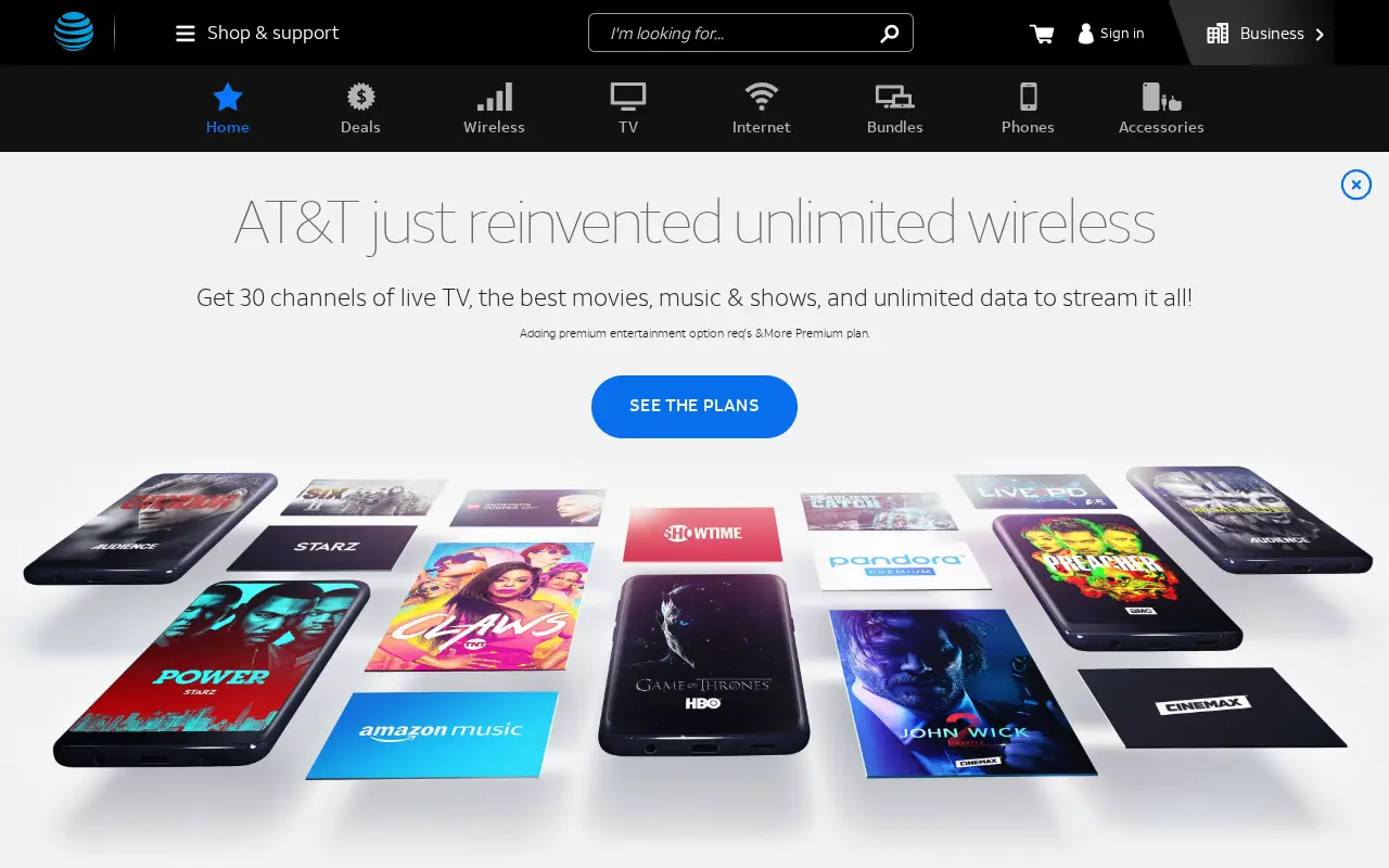att.com in 2018