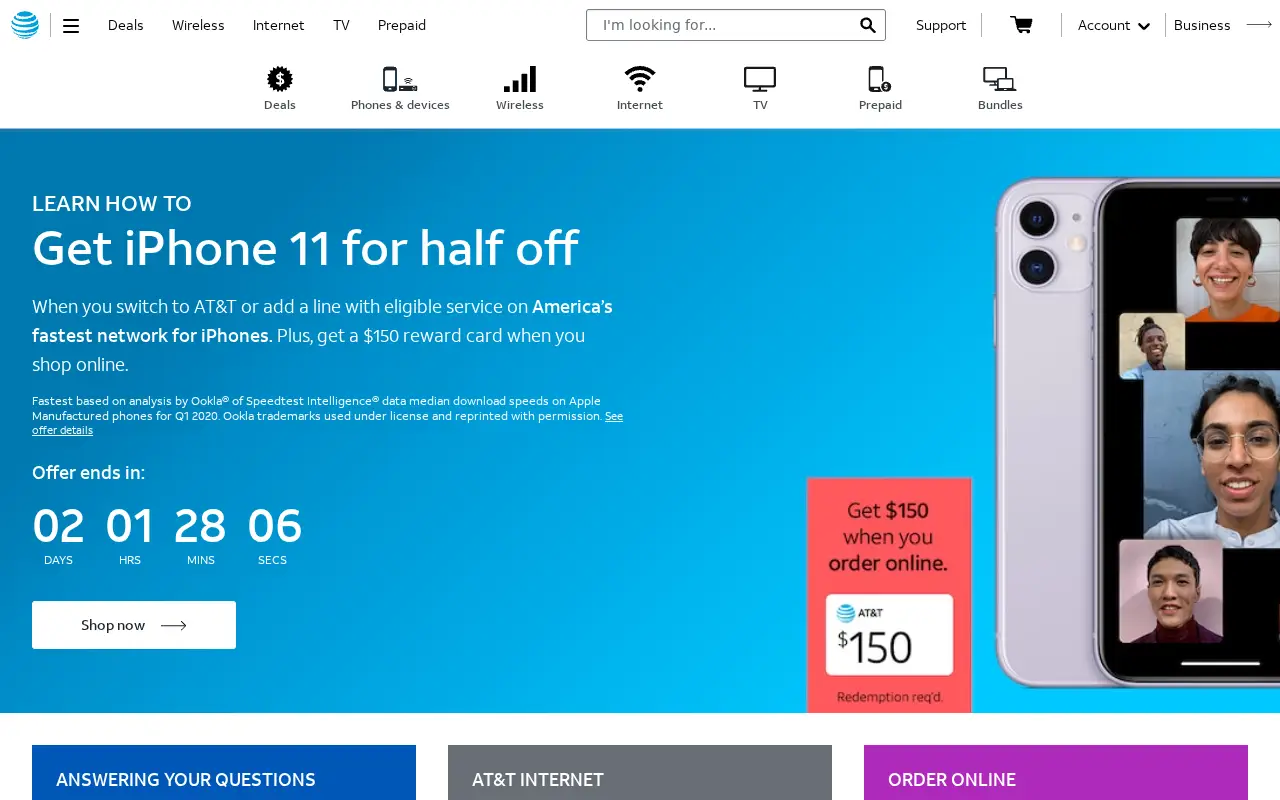 att.com in 2020
