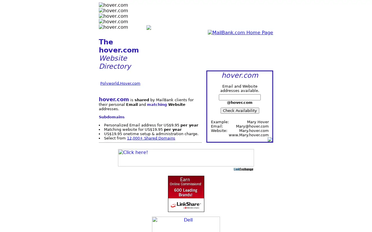 hover.com in 2000