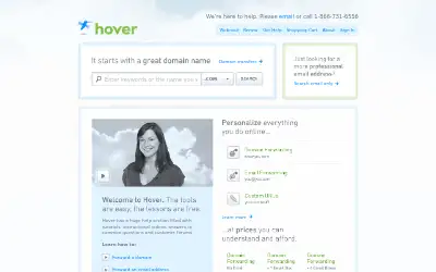 hover.com in 2010