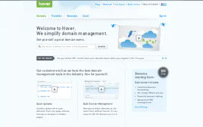 hover.com in 2012