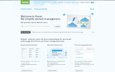 hover.com in 2013