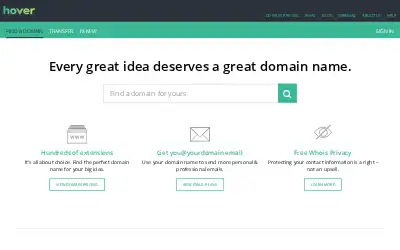 hover.com in 2018