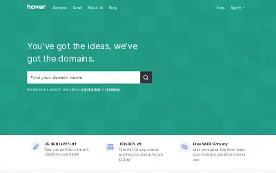 hover.com in 2020
