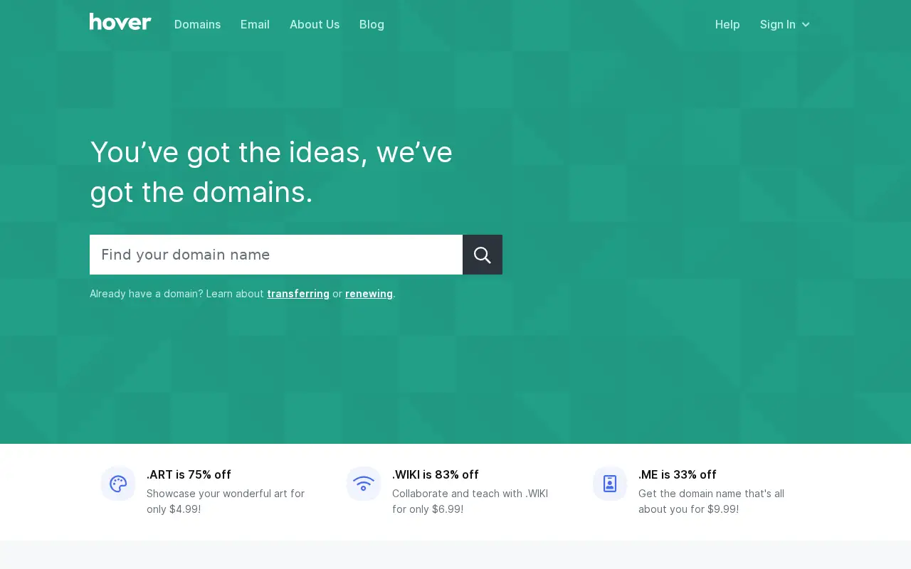 hover.com on June 30, 2021