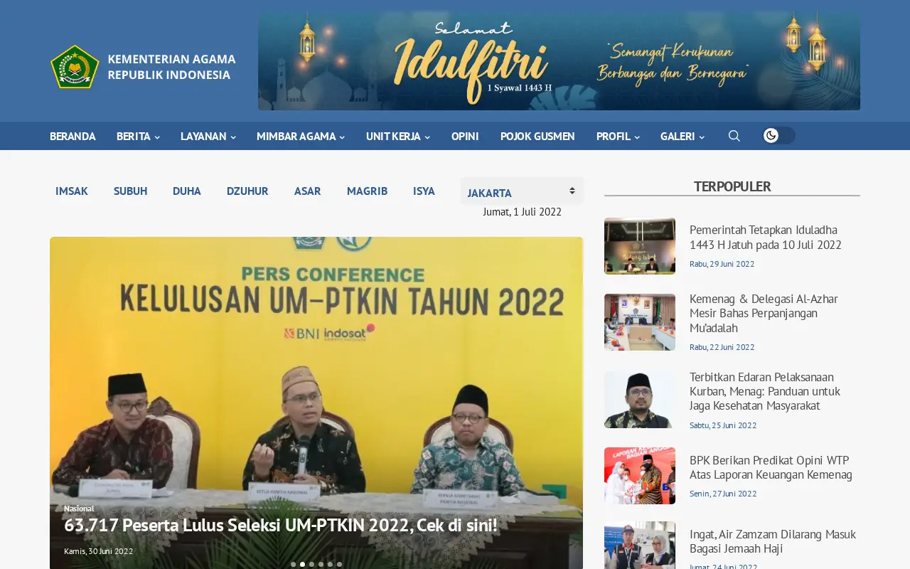 kemenag.go.id in 2022