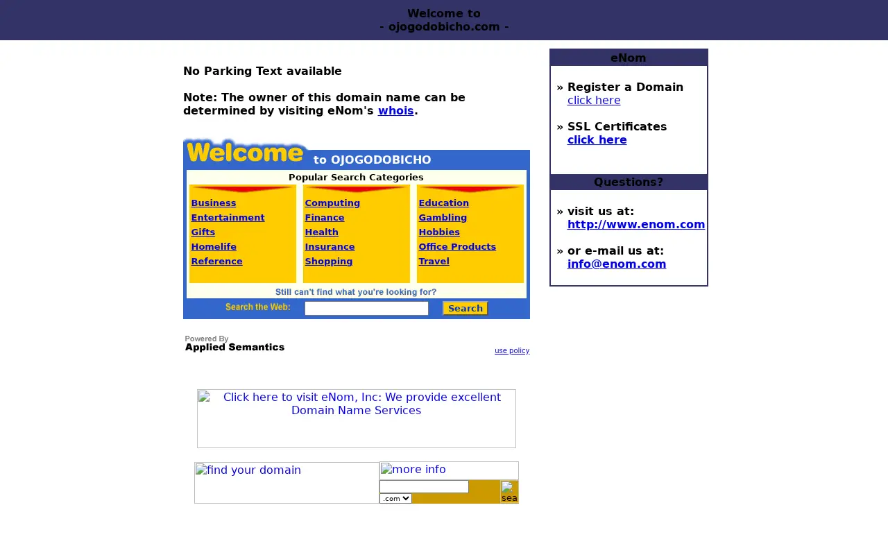 ojogodobicho.com in 2002