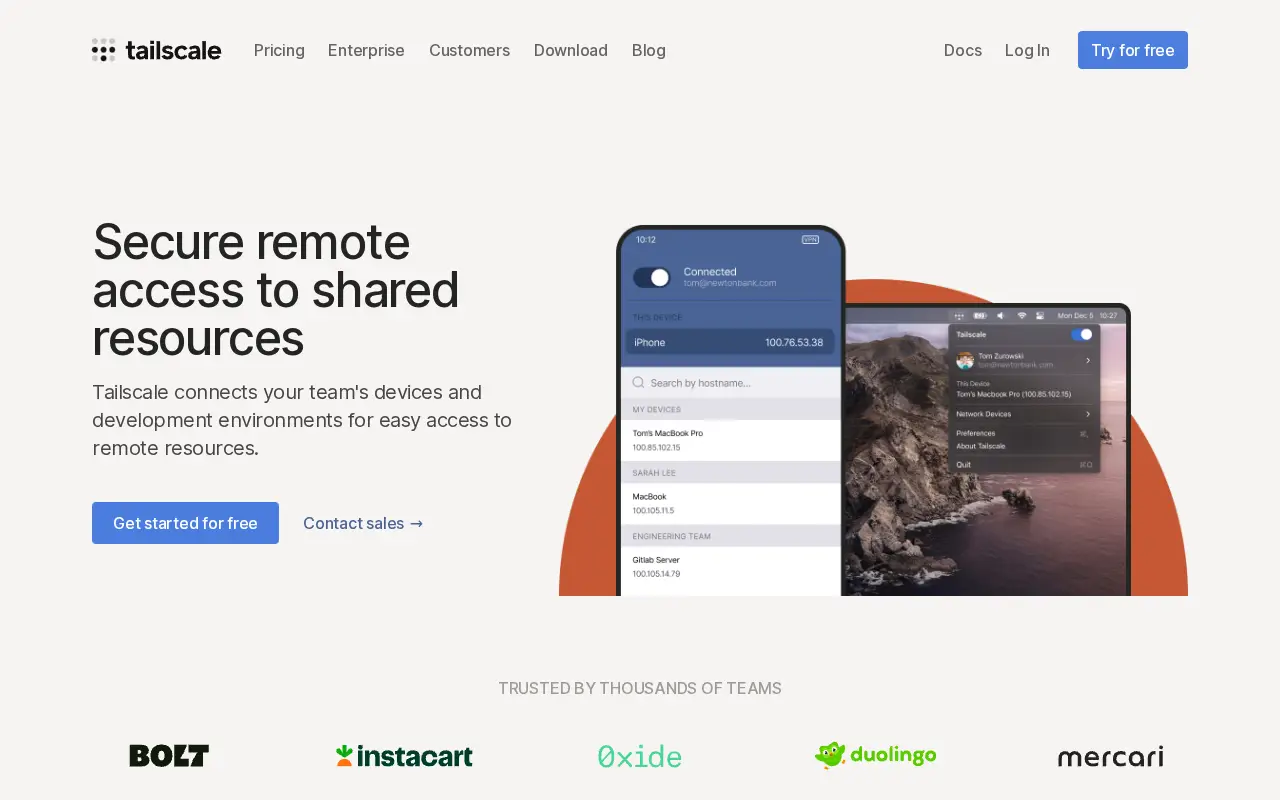 tailscale.com in 2023
