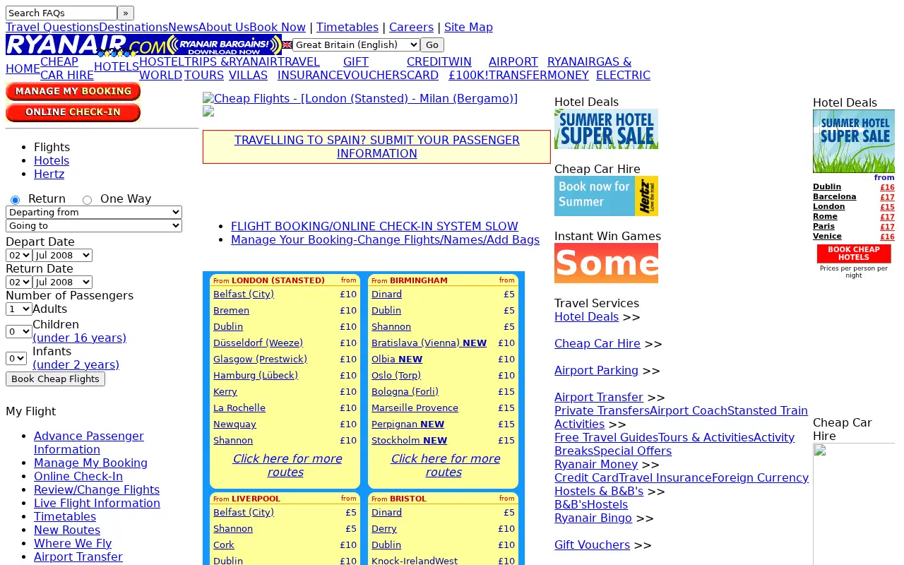 ryanair.com in 2008