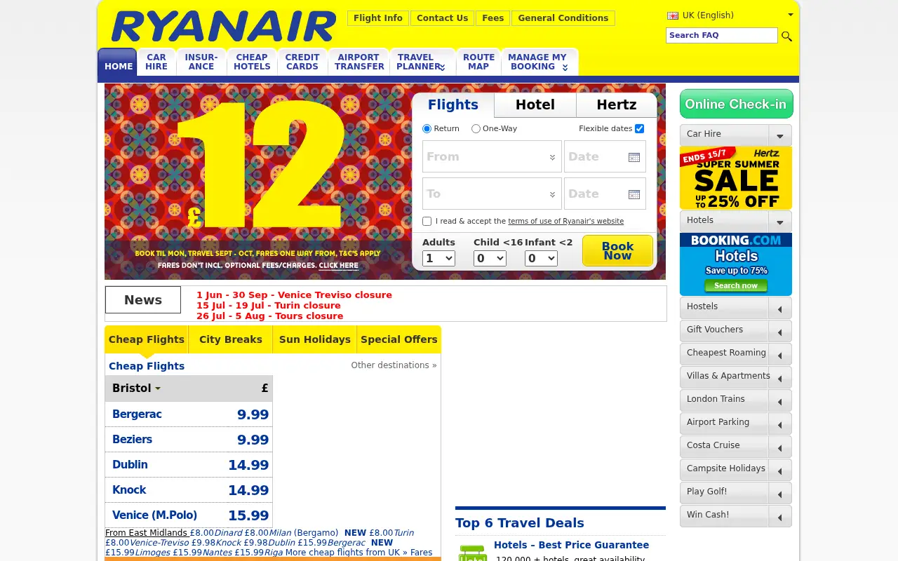 ryanair.com in 2011