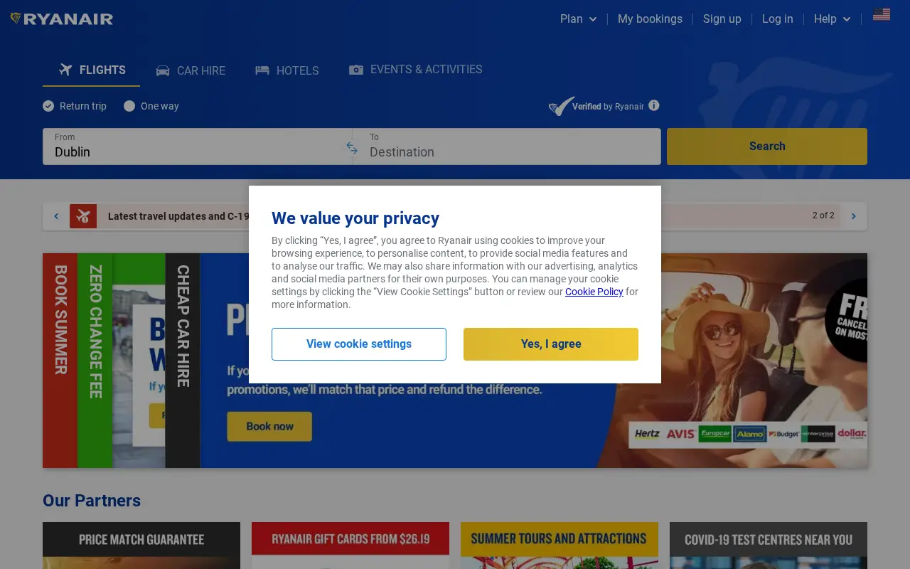 ryanair.com in 2021