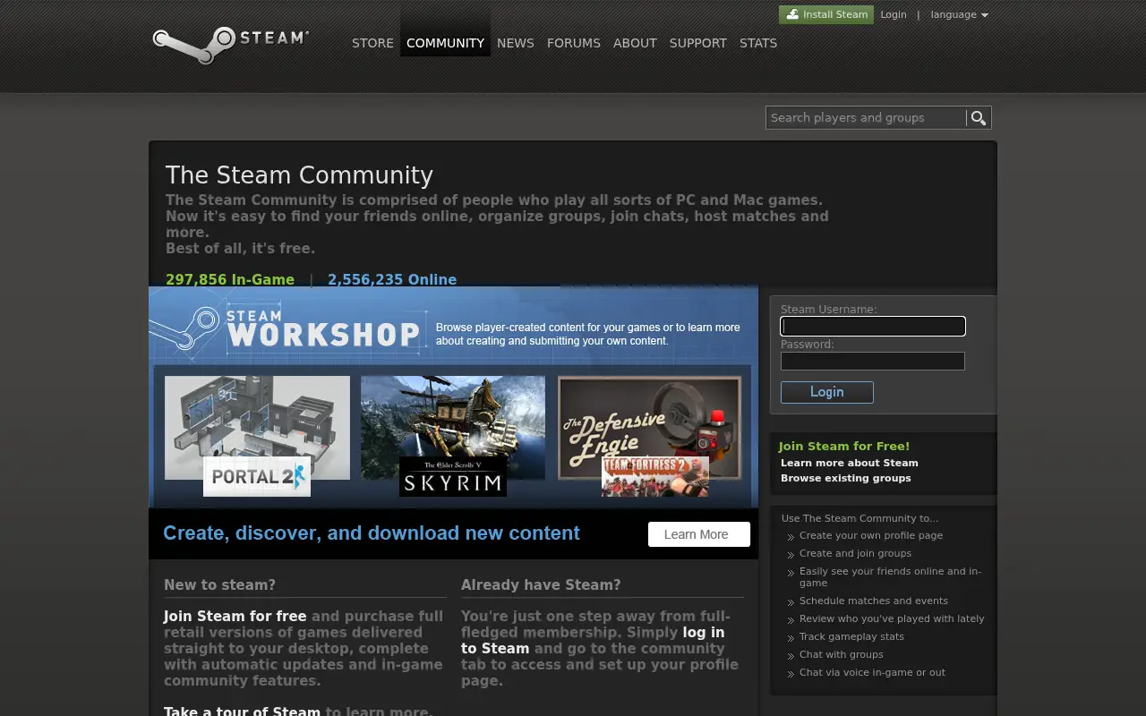 steamcommunity.com in 2012