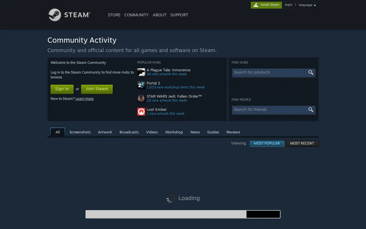 steamcommunity.com in 2020