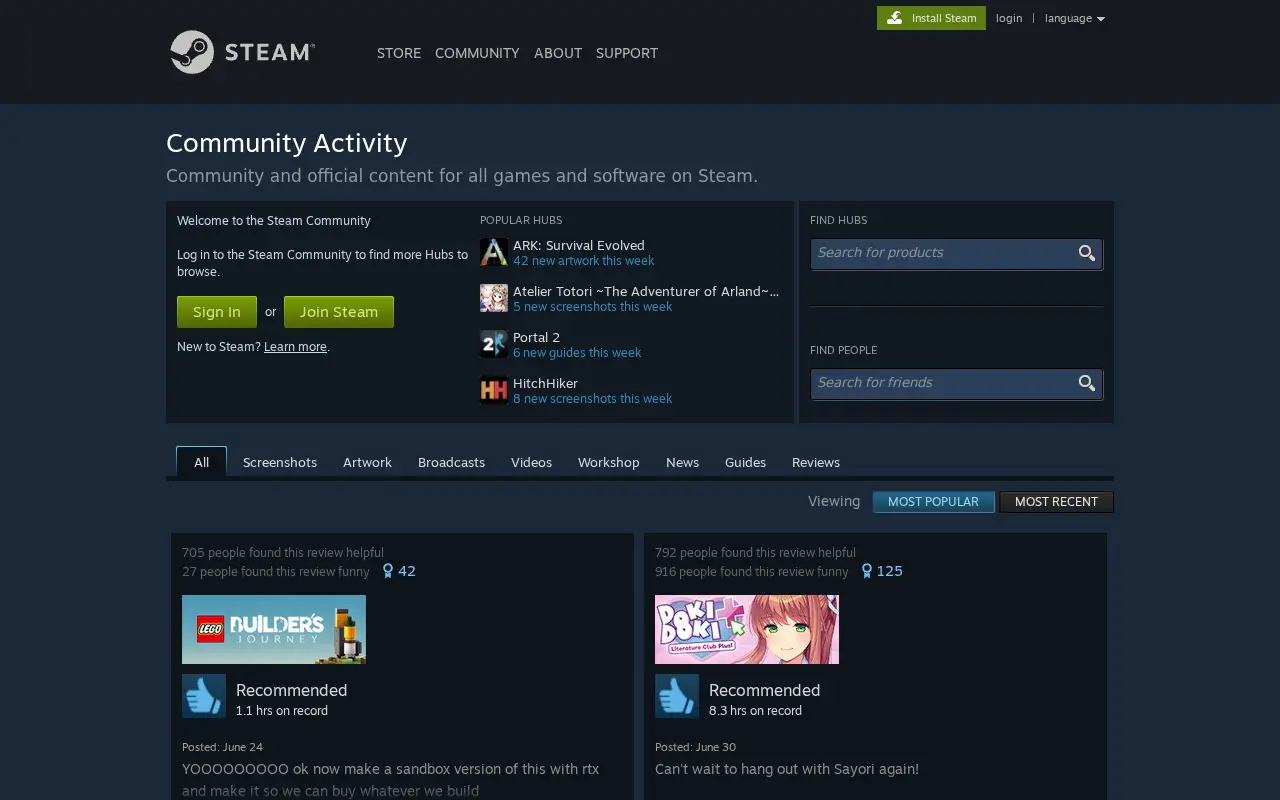 steamcommunity.com in 2021