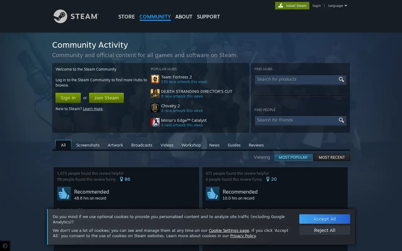 steamcommunity.com in 2023