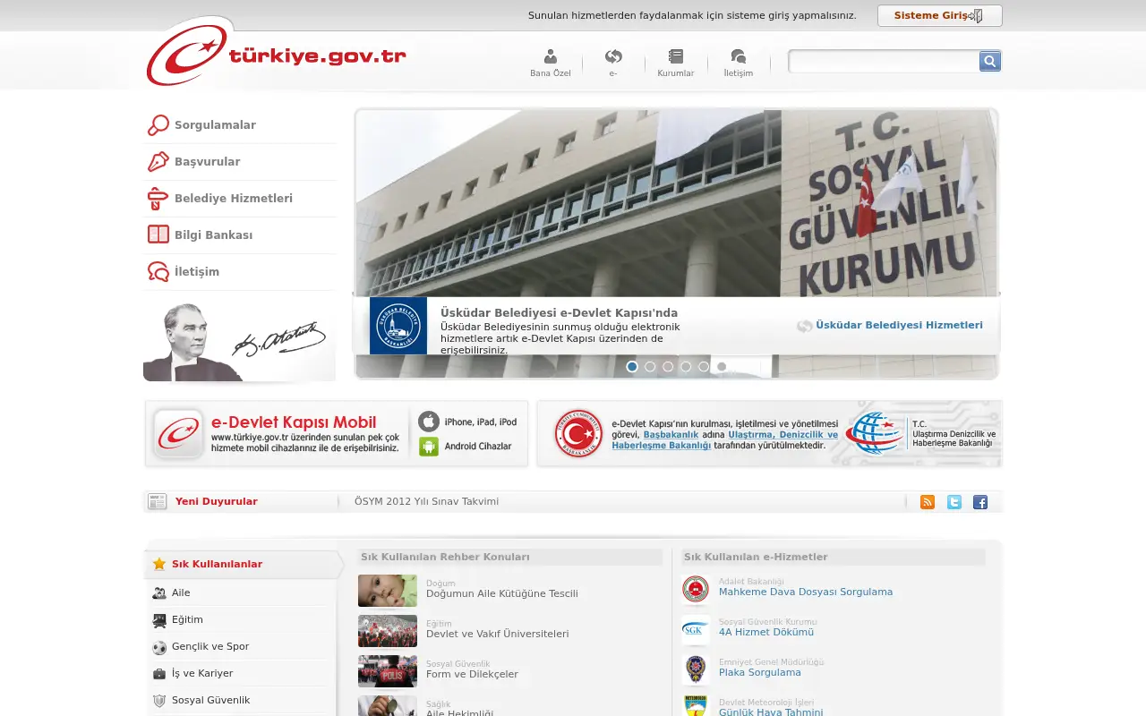 turkiye.gov.tr in 2012