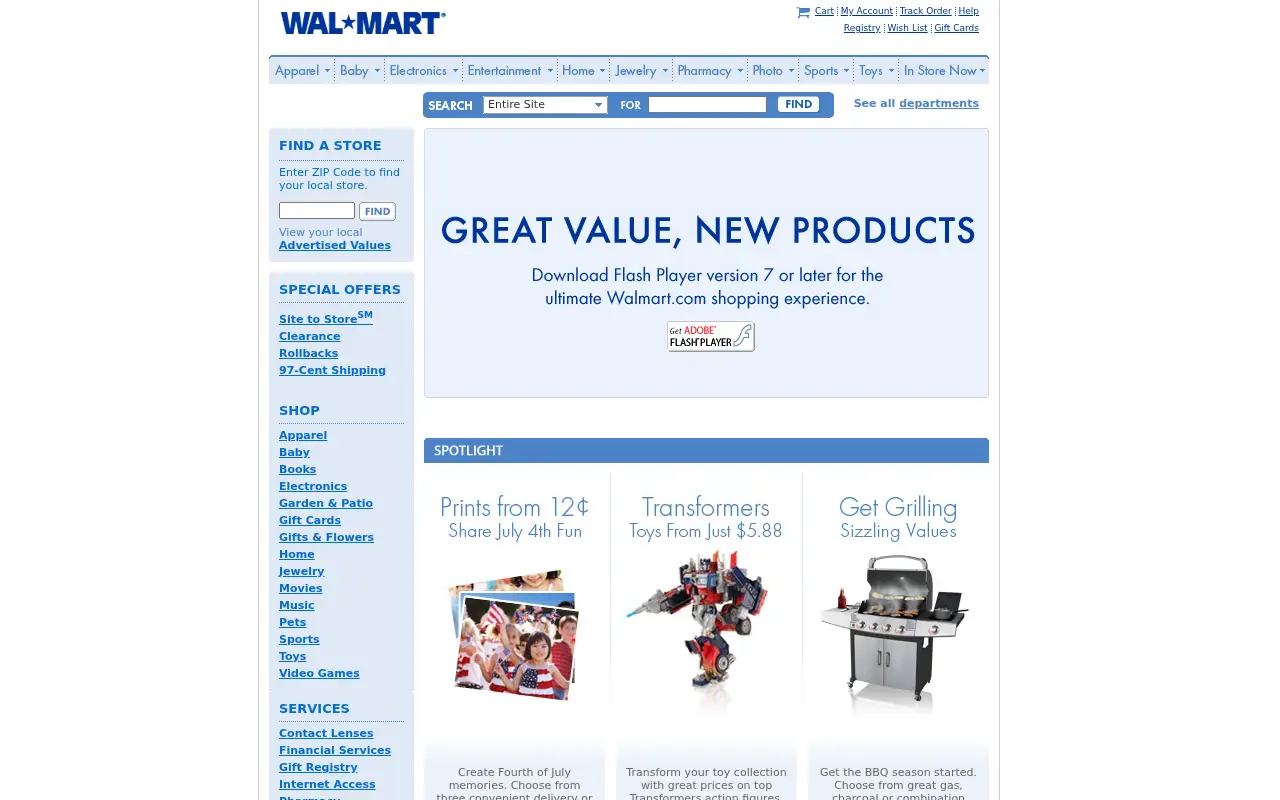 walmart.com on June 30, 2007