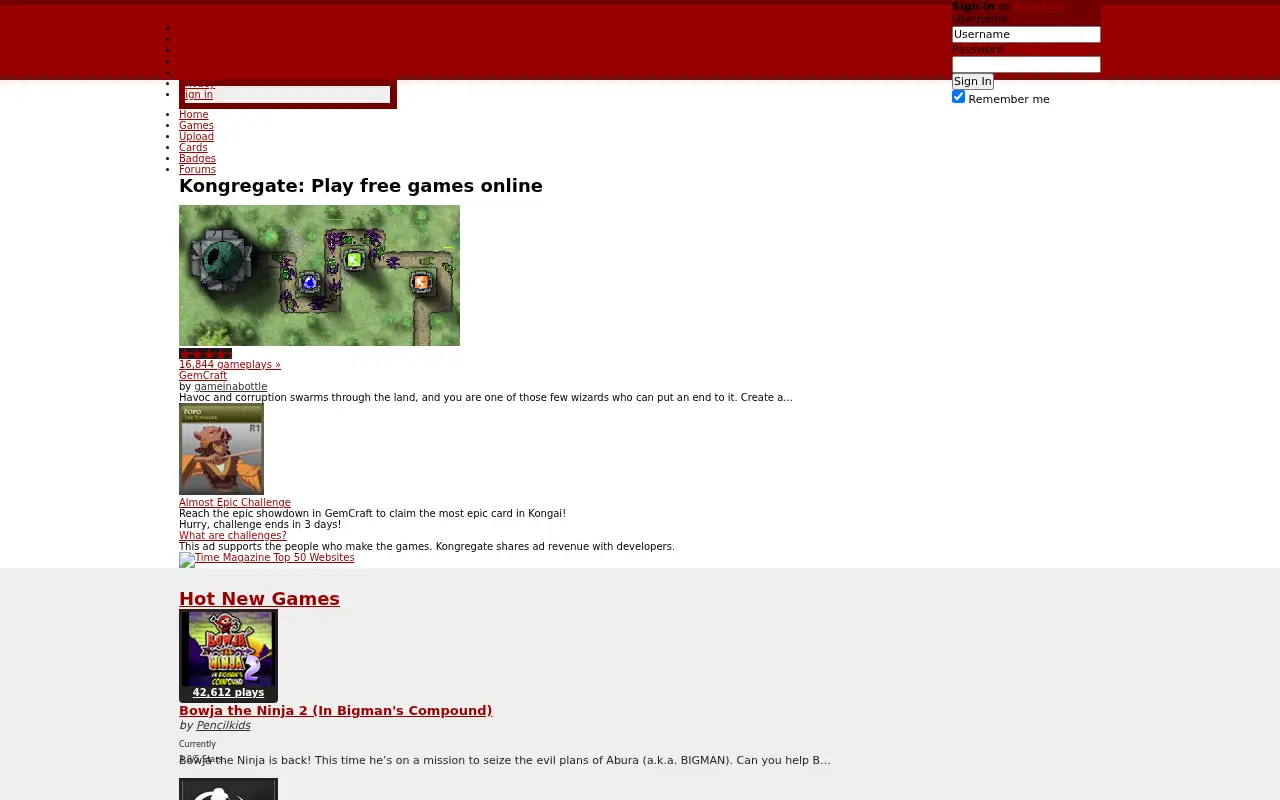 kongregate.com in 2008