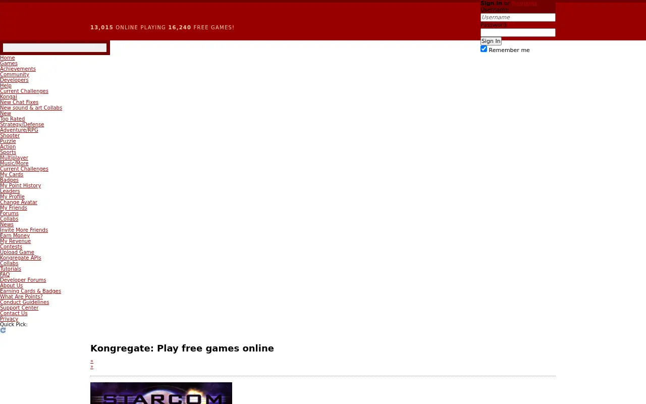 kongregate.com in 2009