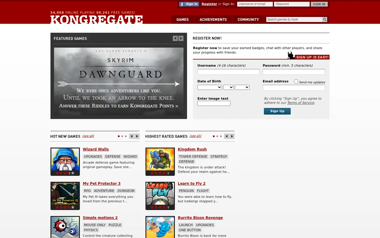 kongregate.com in 2012