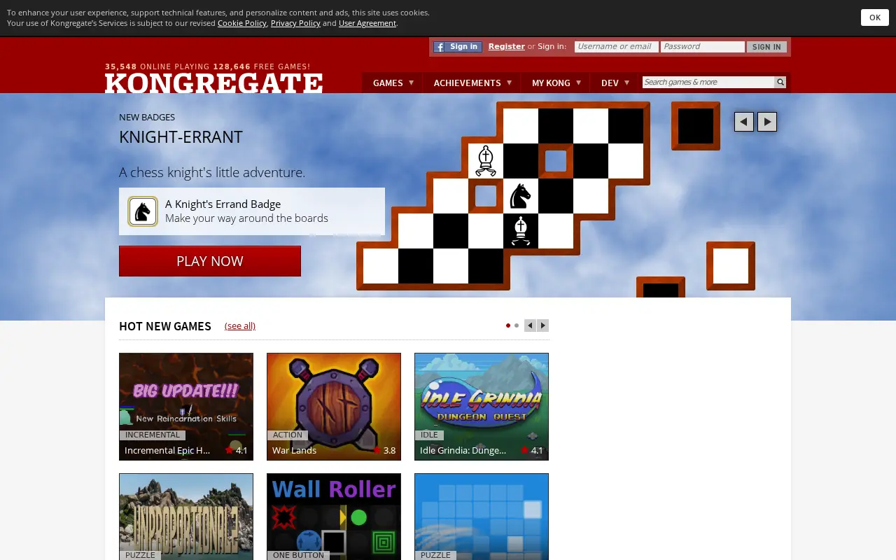 kongregate.com in 2020