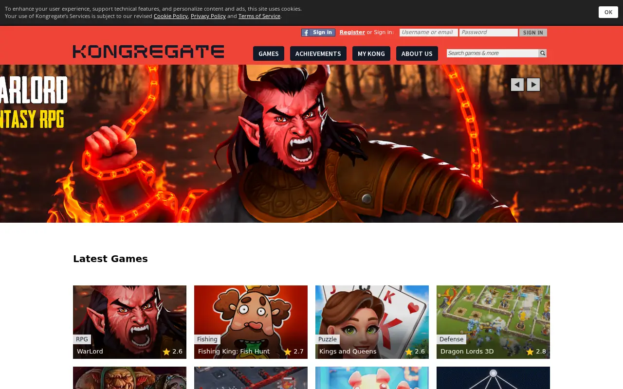 kongregate.com in 2023