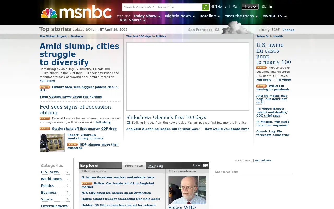 nbcnews.com in 2009