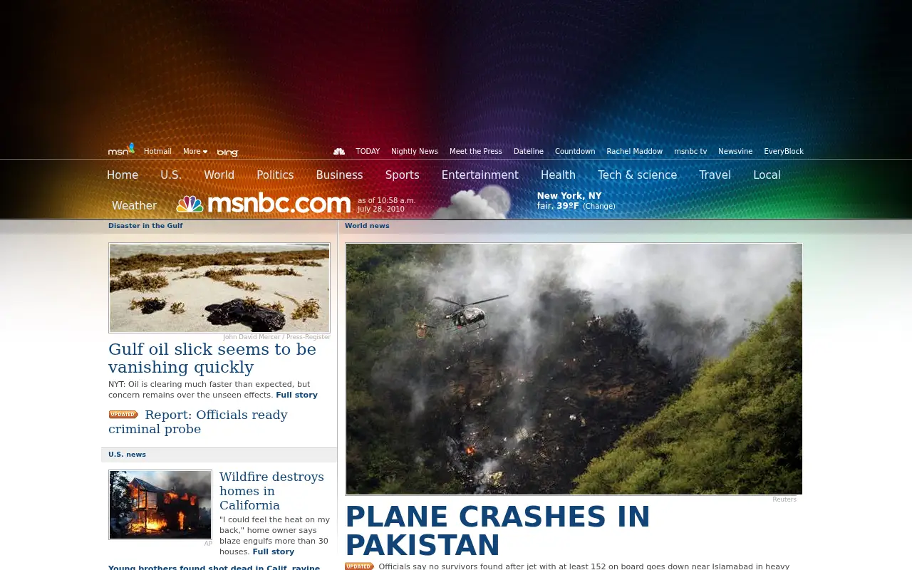 nbcnews.com in 2010