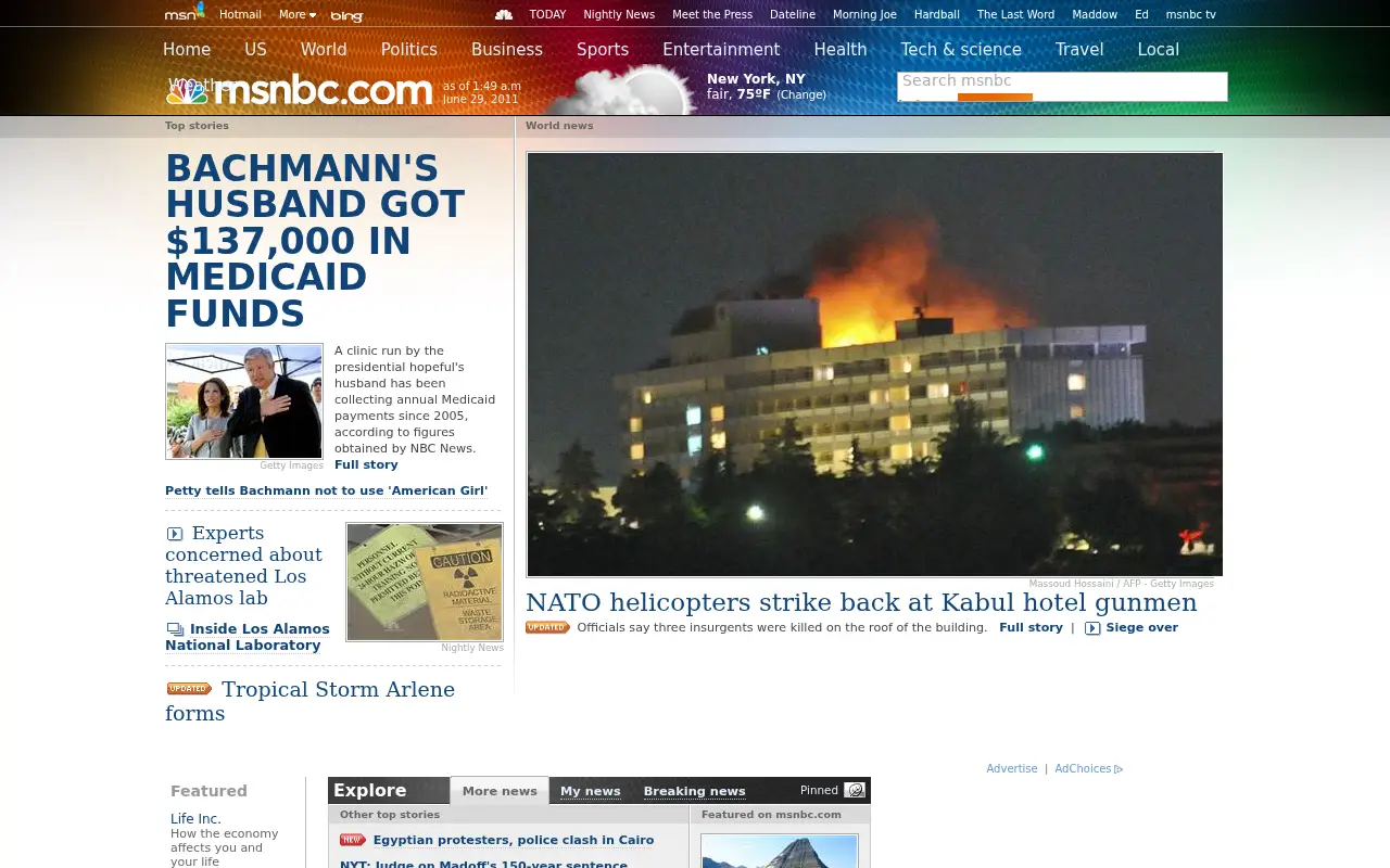 nbcnews.com in 2011