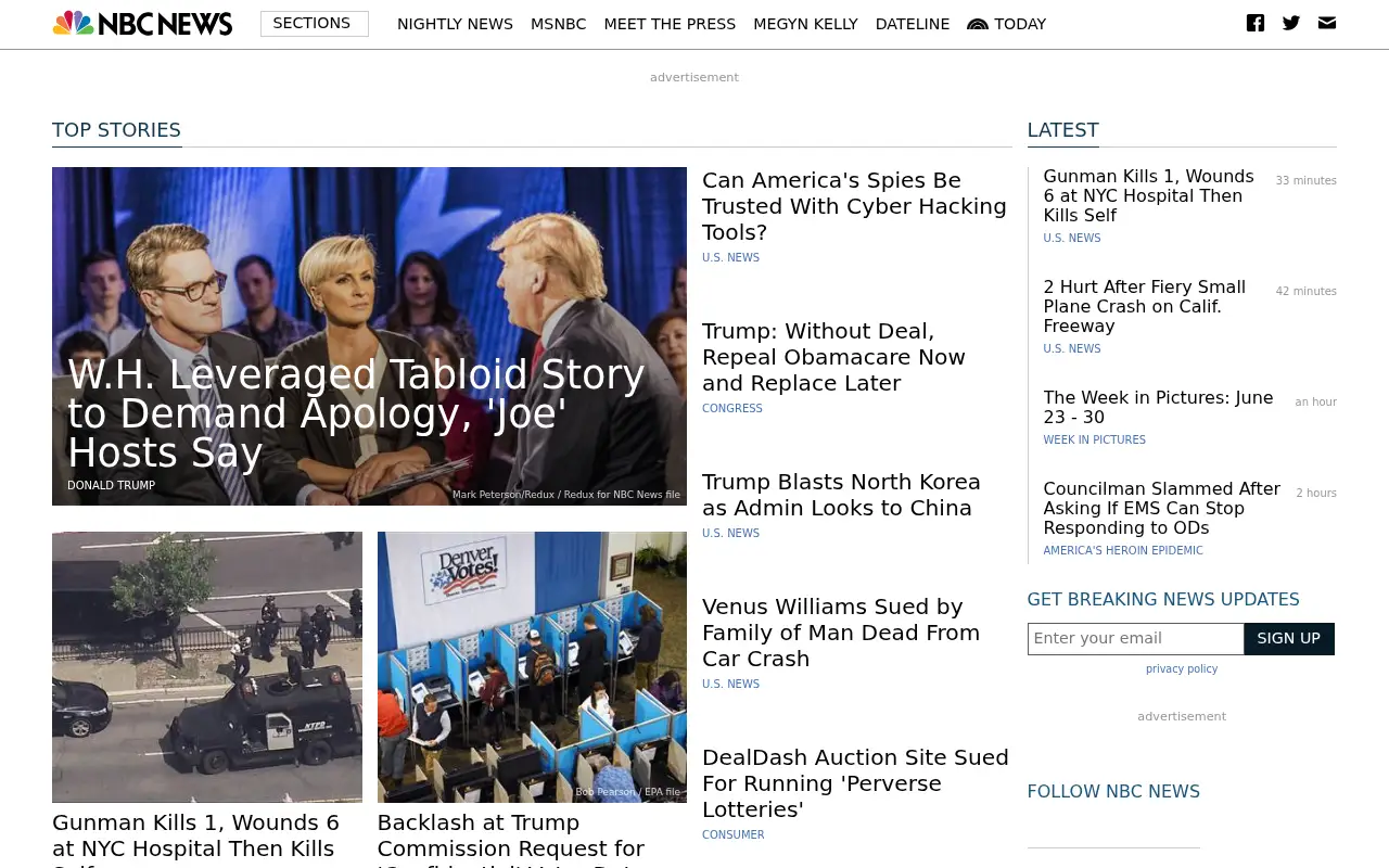 nbcnews.com in 2017