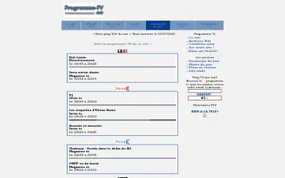 programme-tv.net in 2005