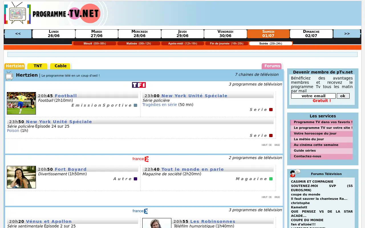 programme-tv.net in 2006